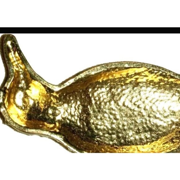 Vintage Gold Tone Black Enamel Penguin Pendant Necklace Clear Rhinestone Figural - Picture 7 of 7